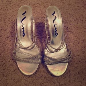 Silver High Heels